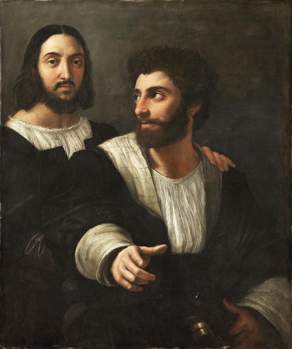 Raphael, ‘Self-Portrait with a Friend’, c 1519, Louvre, Paris