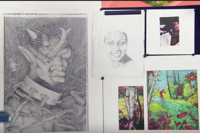 Early artwork by Kanye West was appraised in a recent segment of Antiques Roadshow.