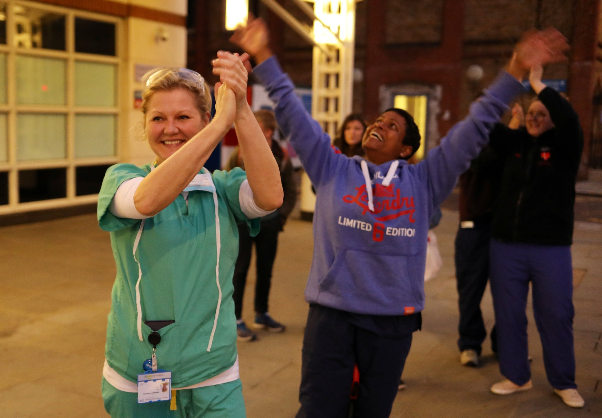 The public have been applauding NHS workers