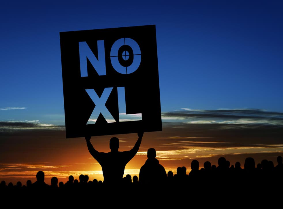 XXXL keystone pipeline protestors