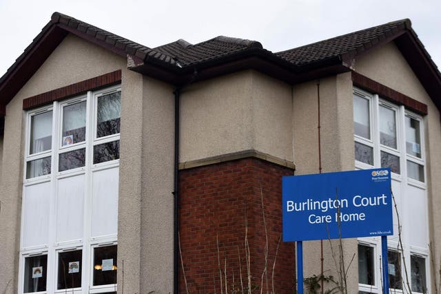 Burlington Court Care home, where there have been 13 suspected coronavirus-related deaths in the past week.