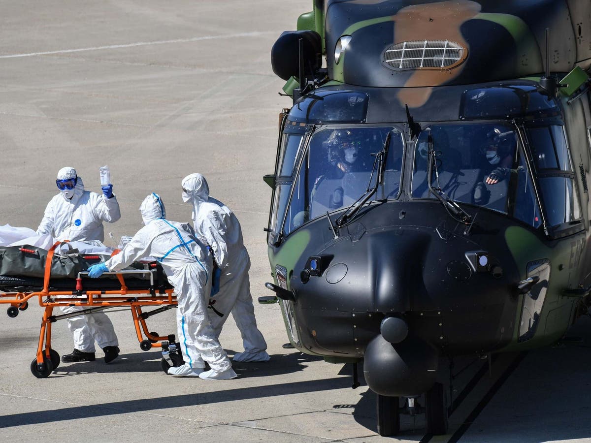 Air ambulance services facing burnout and staff and aircraft shortages as Covid sparks ICU bed crisis