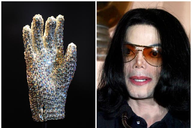 Michael Jackson's iconic white glove sold at auction for £85,000.