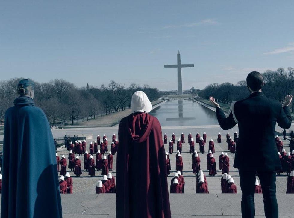 A scene from ‘The Handmaid’s Tale’: one of many dark visions on our screens