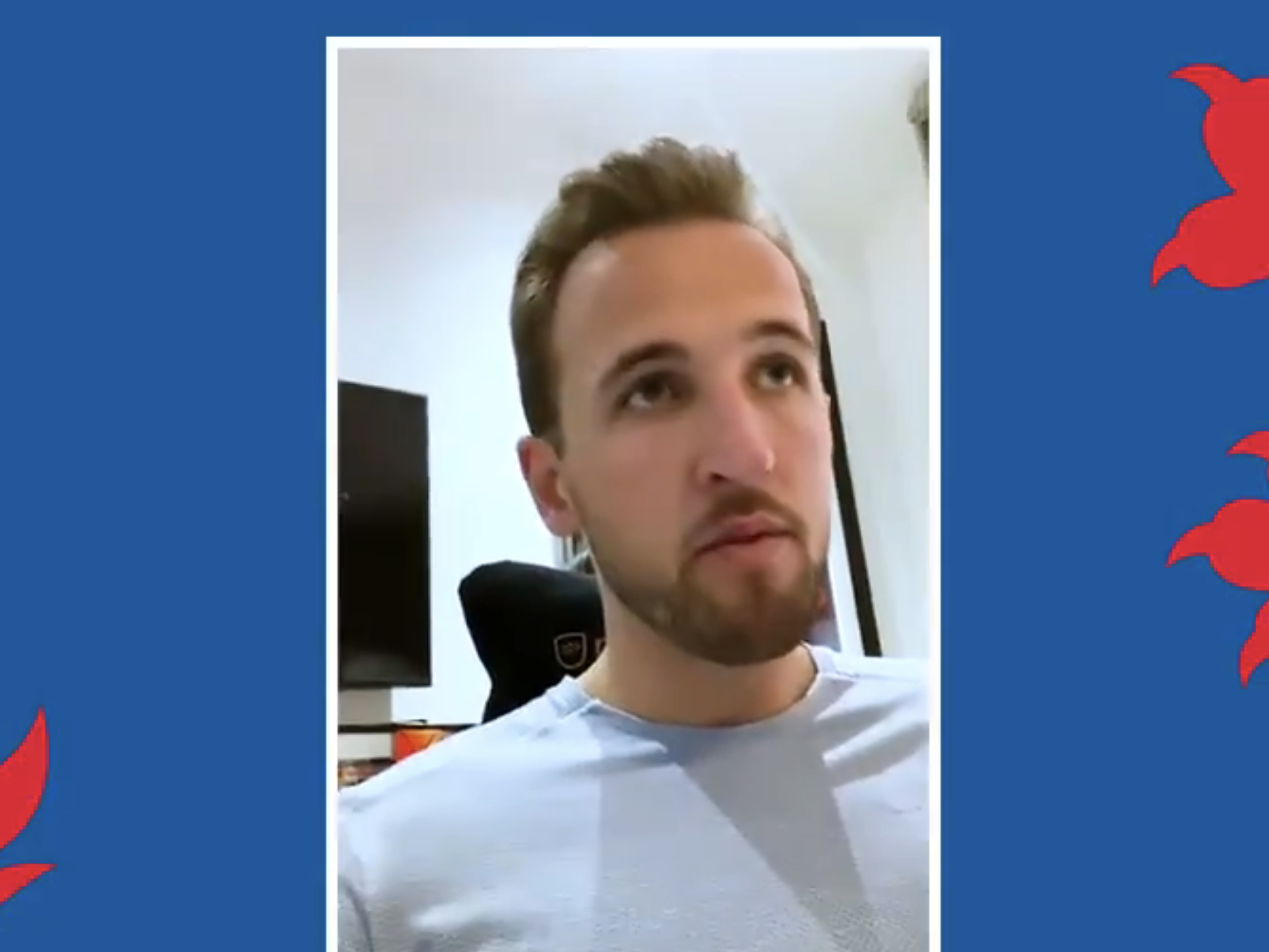 England captain Harry Kane speaks from home during the coronavirus lockdown