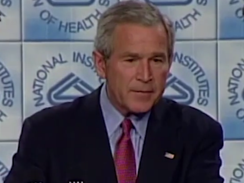 The former president speaking in 2005