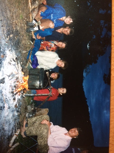 Meeting point: Margaret Campbell (far left) close to the frontiers of China, Kazakhstan and Mongolia (Svetlana Leonova)