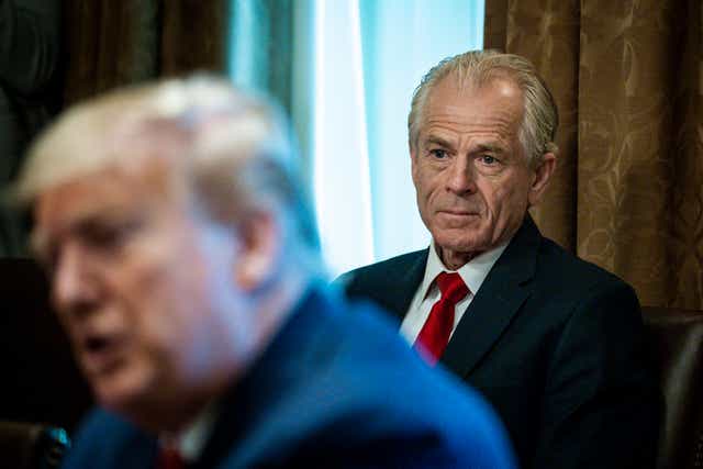 Peter Navarro defended Donald Trump's late night firing of the State Department inspector general