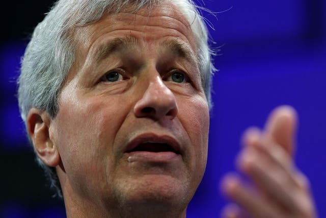 Jamie Dimon speaks during the Fortune Global Forum