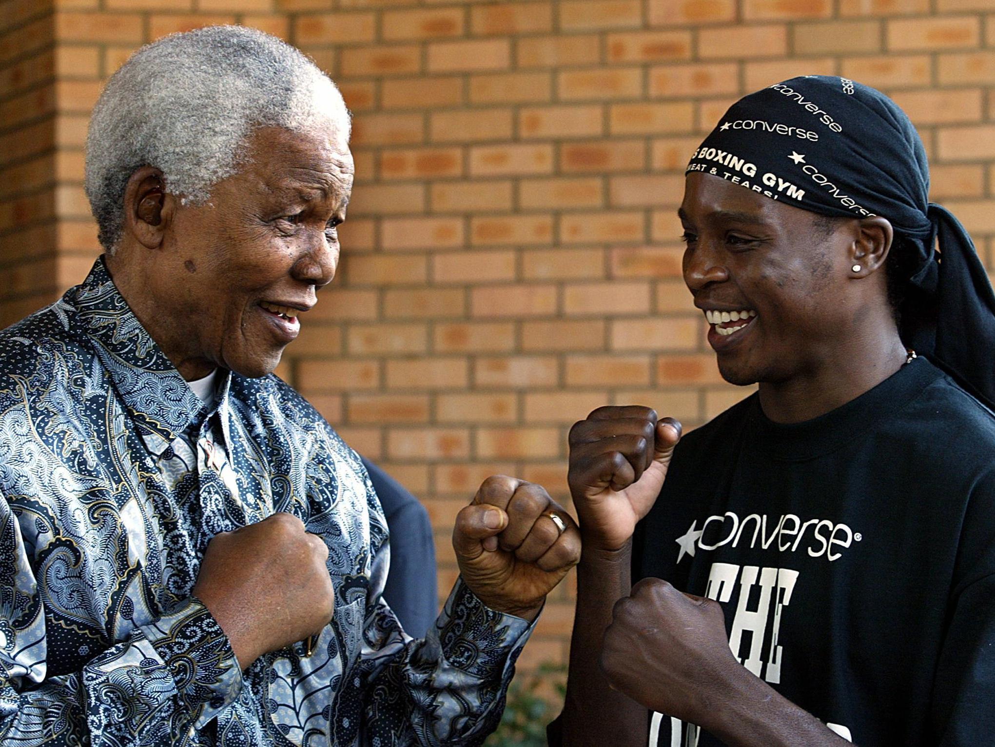 South Africa's former president was an avid boxer and didn't let jail get in the way of mainting his fitness routine