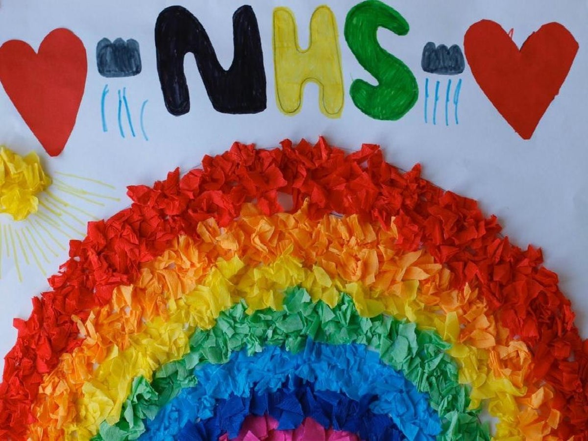 Download Coronavirus Rainbow Posters From Around The Country Show How Children Pay Tribute To Nhs Workers The Independent The Independent