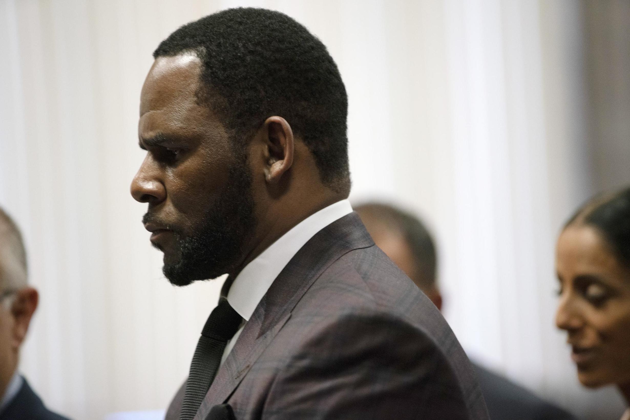 R Kelly during a court hearing on 26 June 2019 in Chicago, Illinois.
