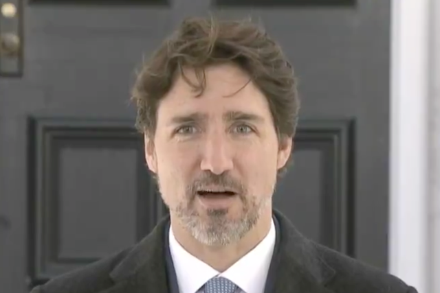 Prime Minister of Canada Justin Trudeau addresses face mask guidelines on 7 April, 2020