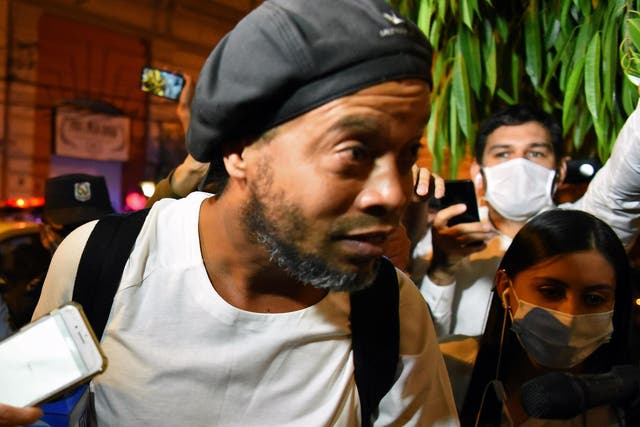 Ronaldinho has been in a Paraguayan prison