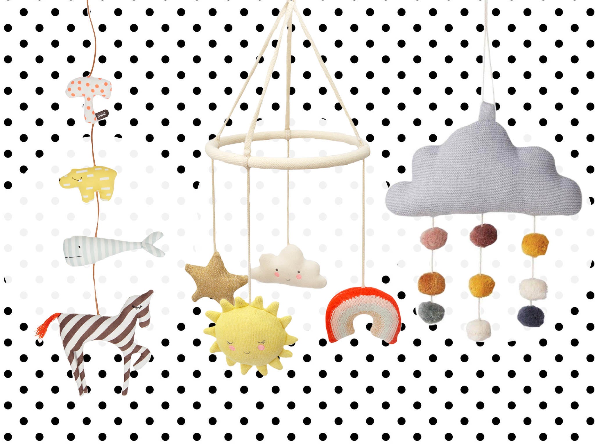 animal cot mobiles for babies