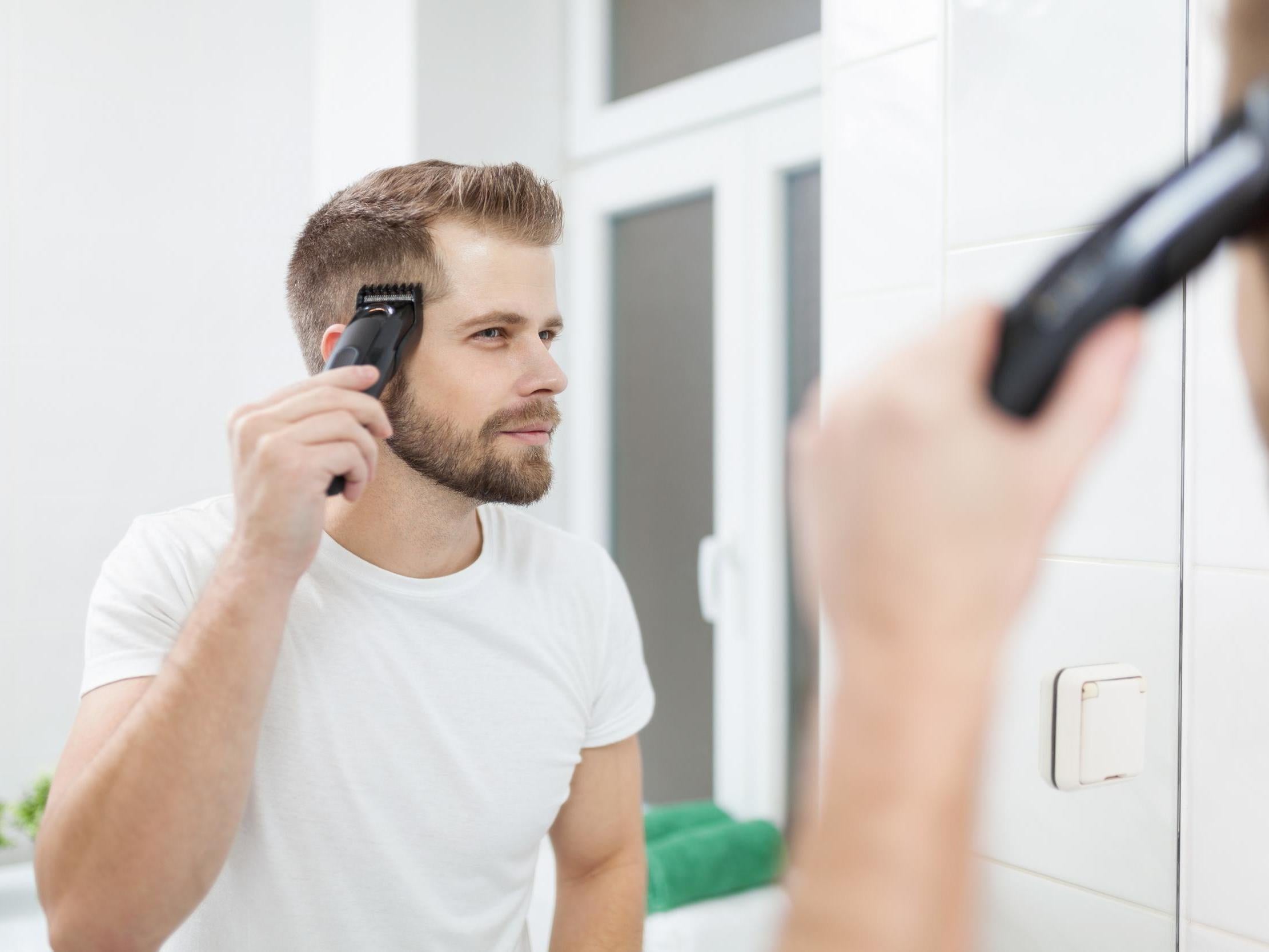 cut top hair with clippers