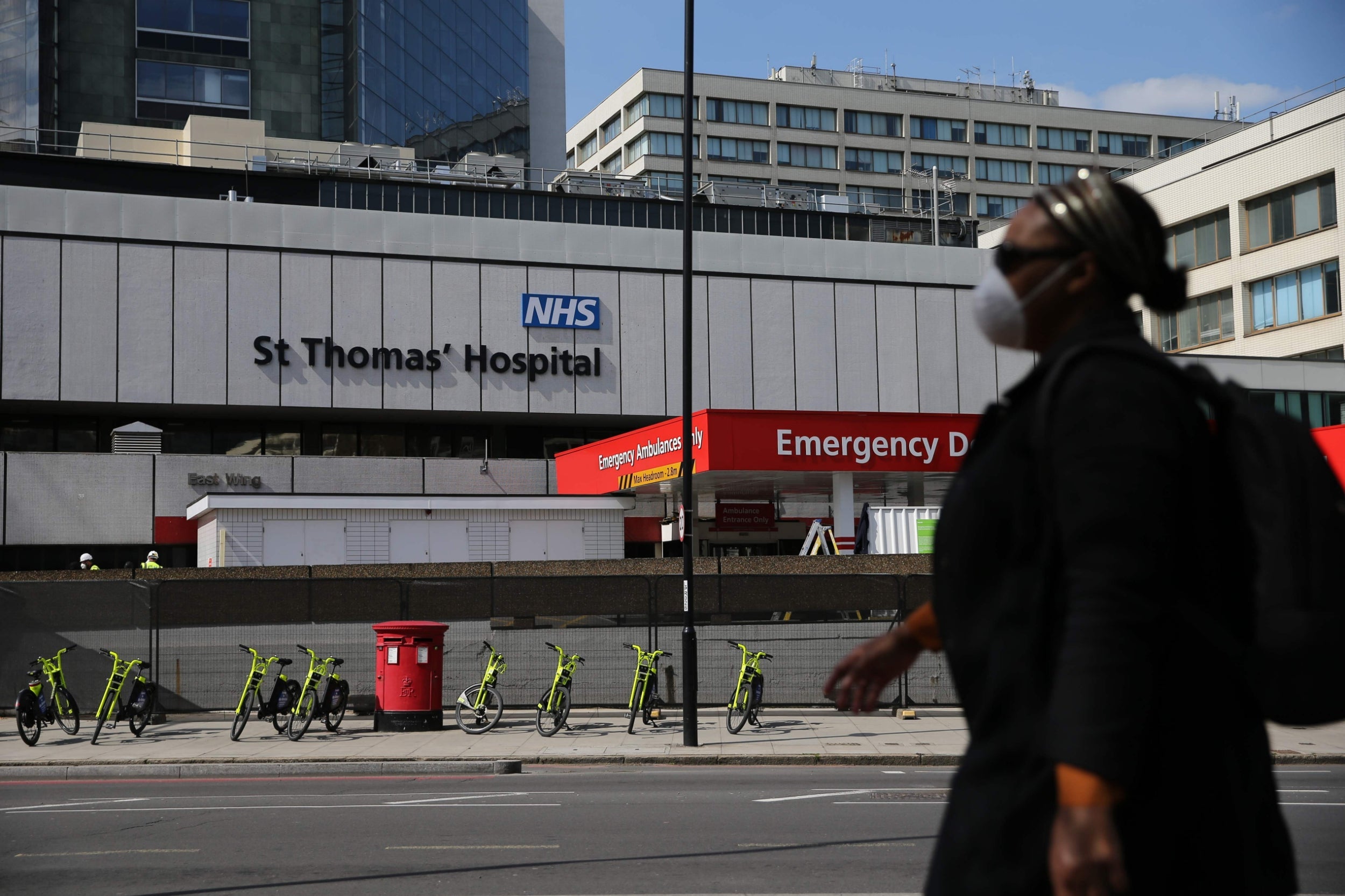 The prime minister is in intensive care at St Thomas’s Hospital in central London (AFP/Getty)