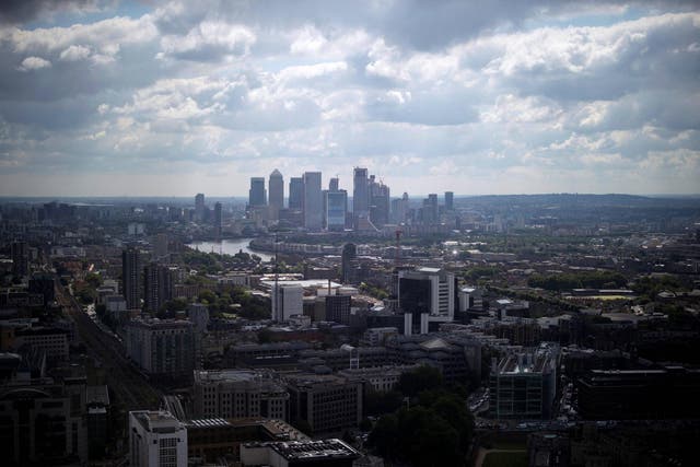 Waiting for the clouds to clear: London’s Canary Wharf