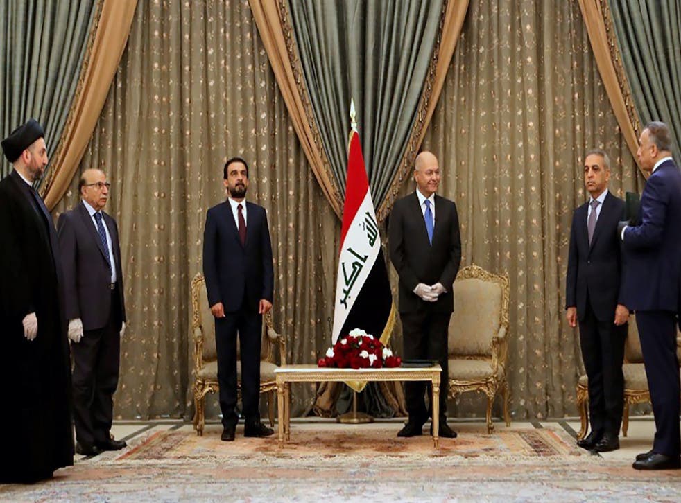Iraqi President Barham Saleh nominated spy chief Mustafa Kadhemi today as the country's third prime minister-designate this year