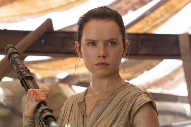 <p>Daisy Ridley as Rey in ‘Star Wars: The Force Awakens’</p>