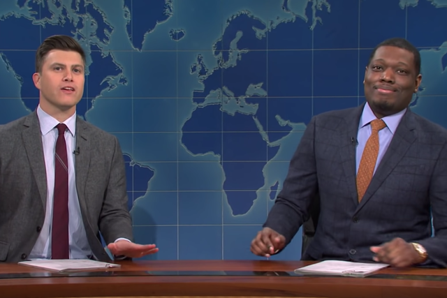 <p>Colin Jost and Michael Che on 'Weekend Update'.</p>