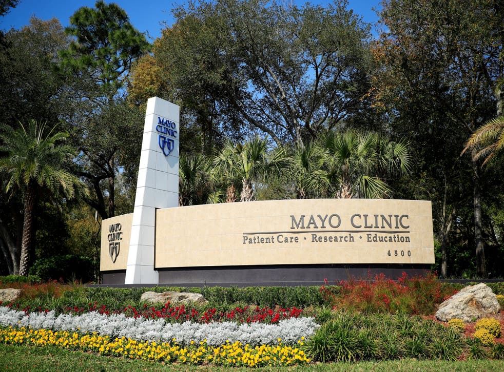 The entrance for the Jacksonville campus of the Mayo Clinic on March 15, 2020 in Jacksonville, Florida.