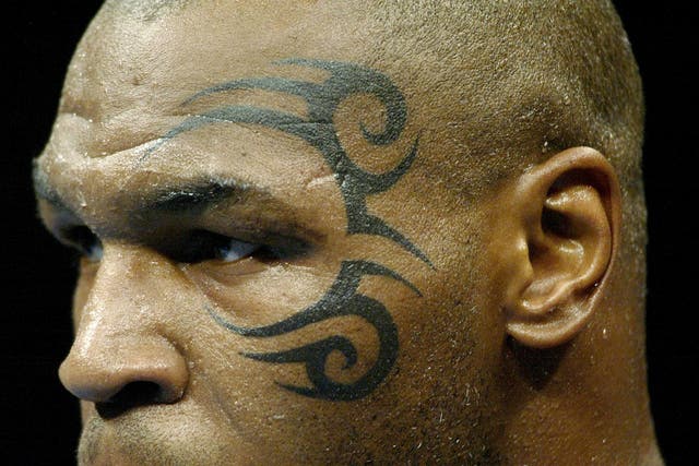 Tyson got the tattoo shortly before he was meant to fight
