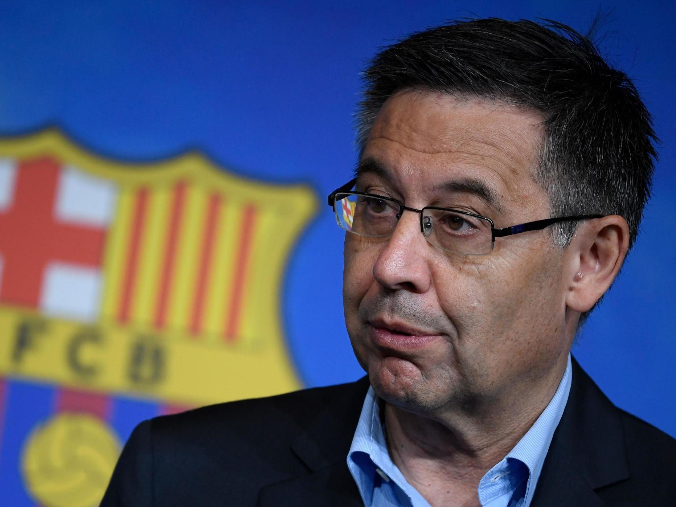 Barcelona president Josep Maria Bartomeu