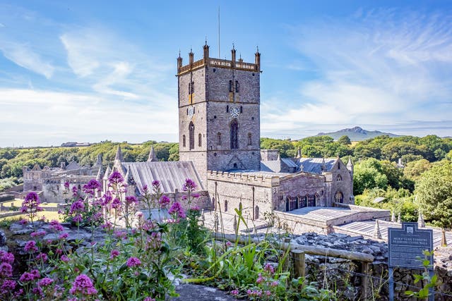 Closed: St Davids Cathedral in Pembrokeshire, west Wales