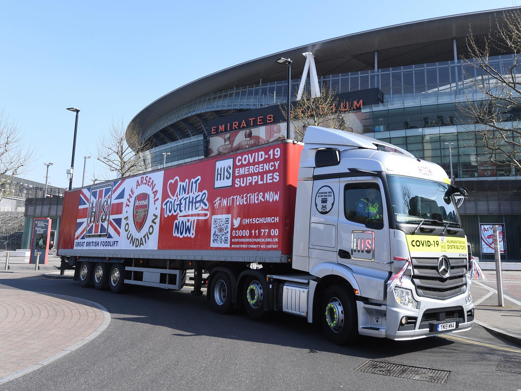 Coronavirus: Arsenal donating 30,000 free meals to local community