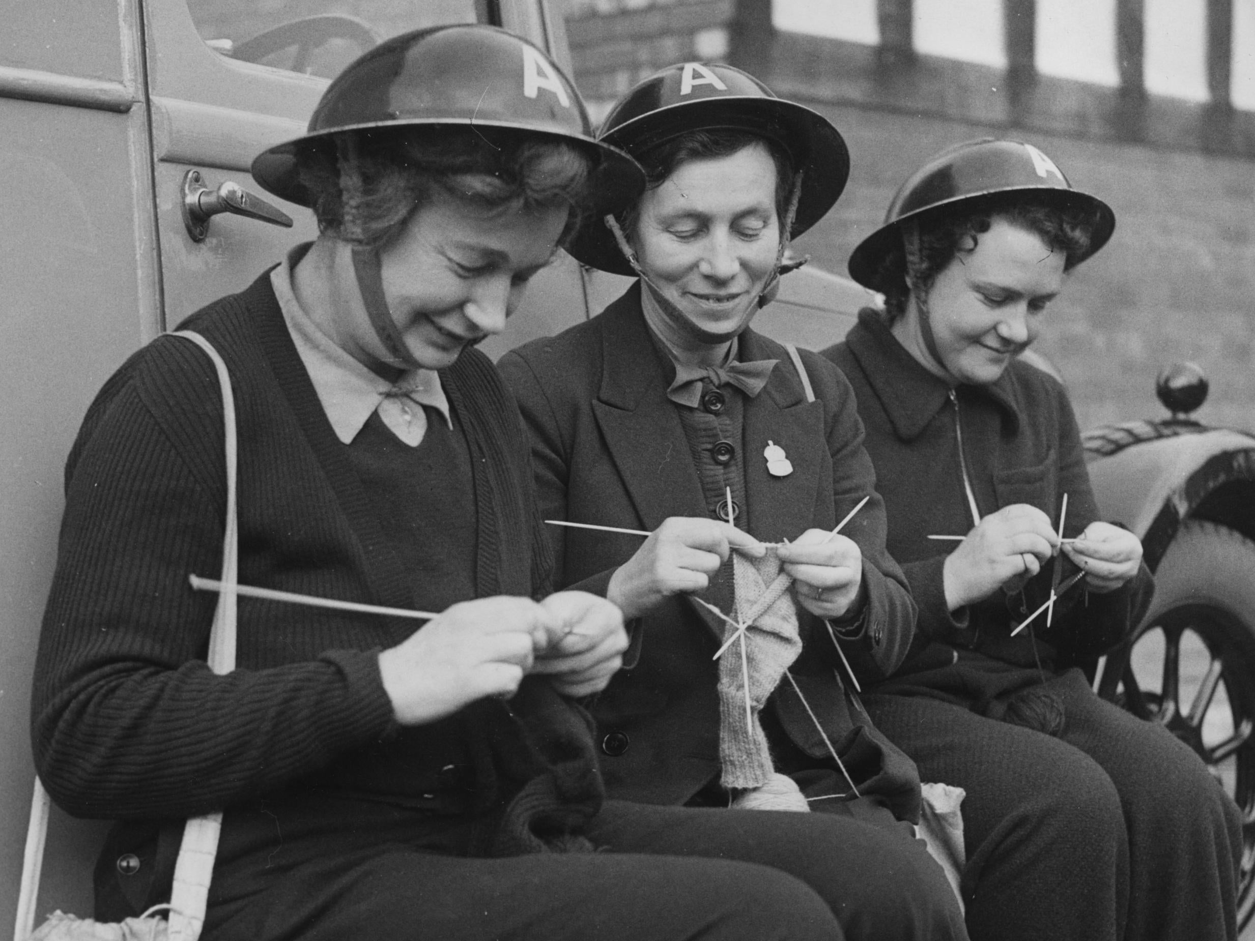 Ambulance drivers on Waterloo Bridge: governments during the war encouraged folks to send letters to eachother (Getty)