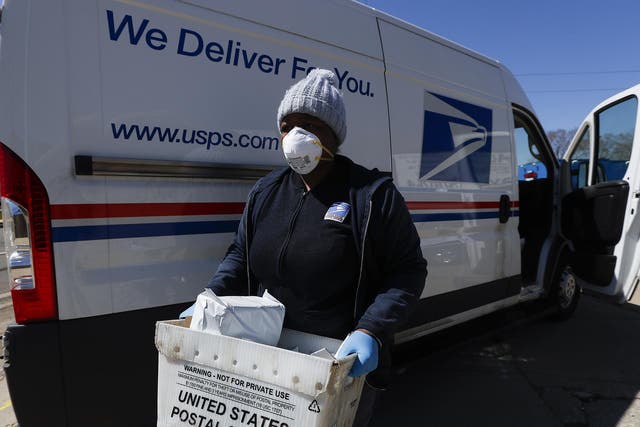 Nearly 500 postal workers have tested positive with the virus