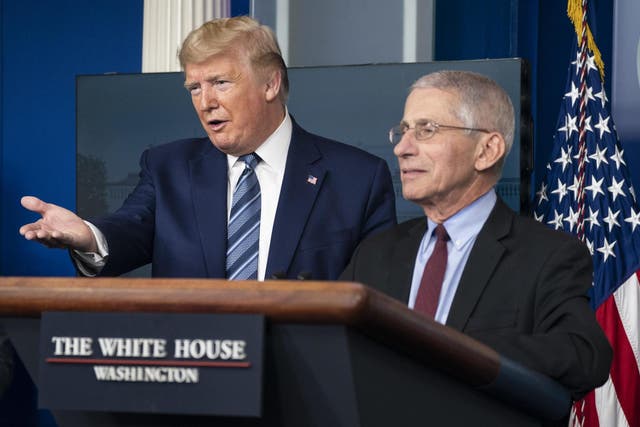 Donald Trump and Anthony Fauci (pictured) have clashed over the president's touting of the drug