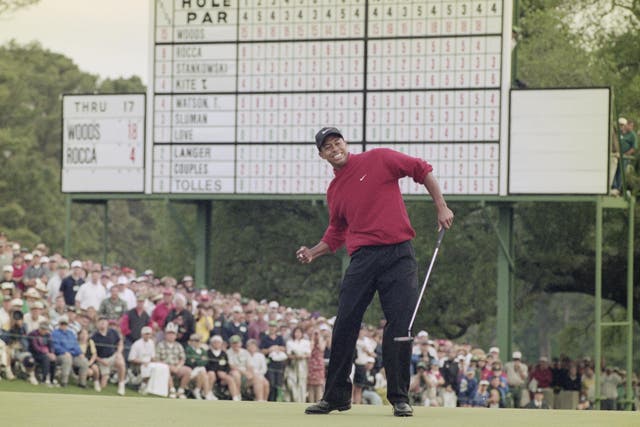 Tiger Woods won the Masters in 1997