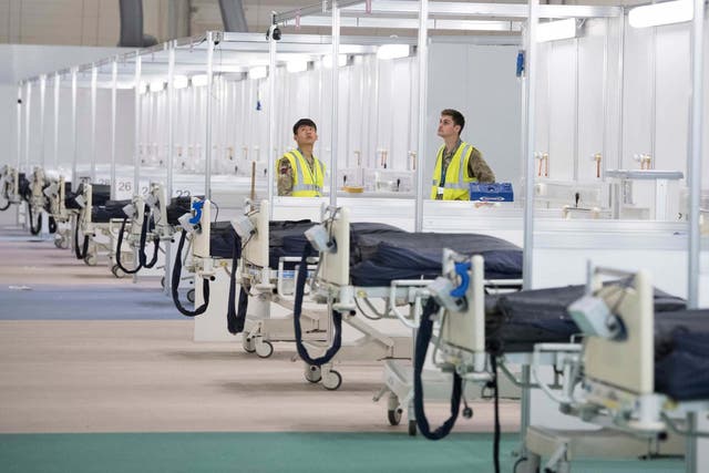 The NHS Nightingale hospital, in London, has capacity for 4,000 coronavirus patients