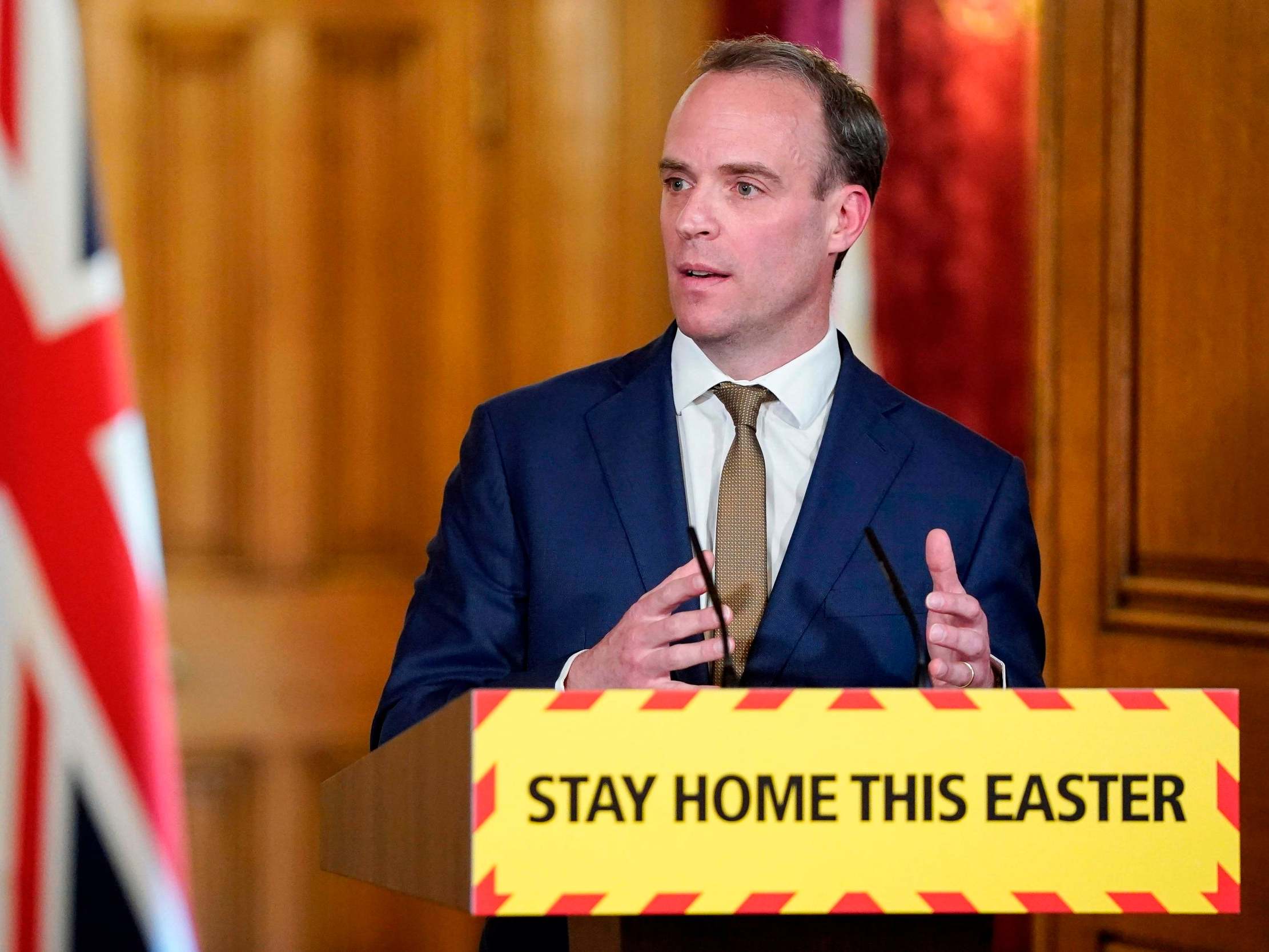 Dominic Raab confirmed a three-week extension to the lockdown on Thursday