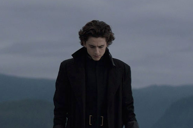 The first look at Timothee Chalamet in science fiction film "Dune"