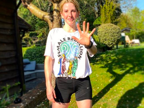Ellie Goulding posted her 5km run on Instagram