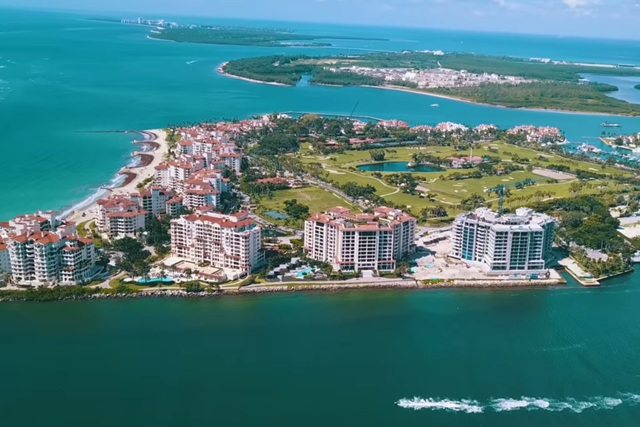 A view of Fisher Island