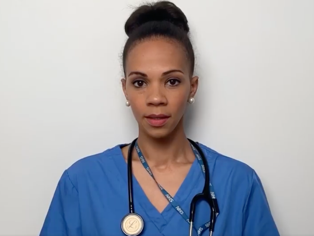 A doctor reads poem for 'You Clap for Me Now' video