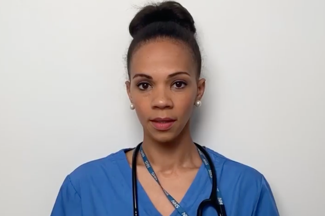 A doctor reads poem for 'You Clap for Me Now' video