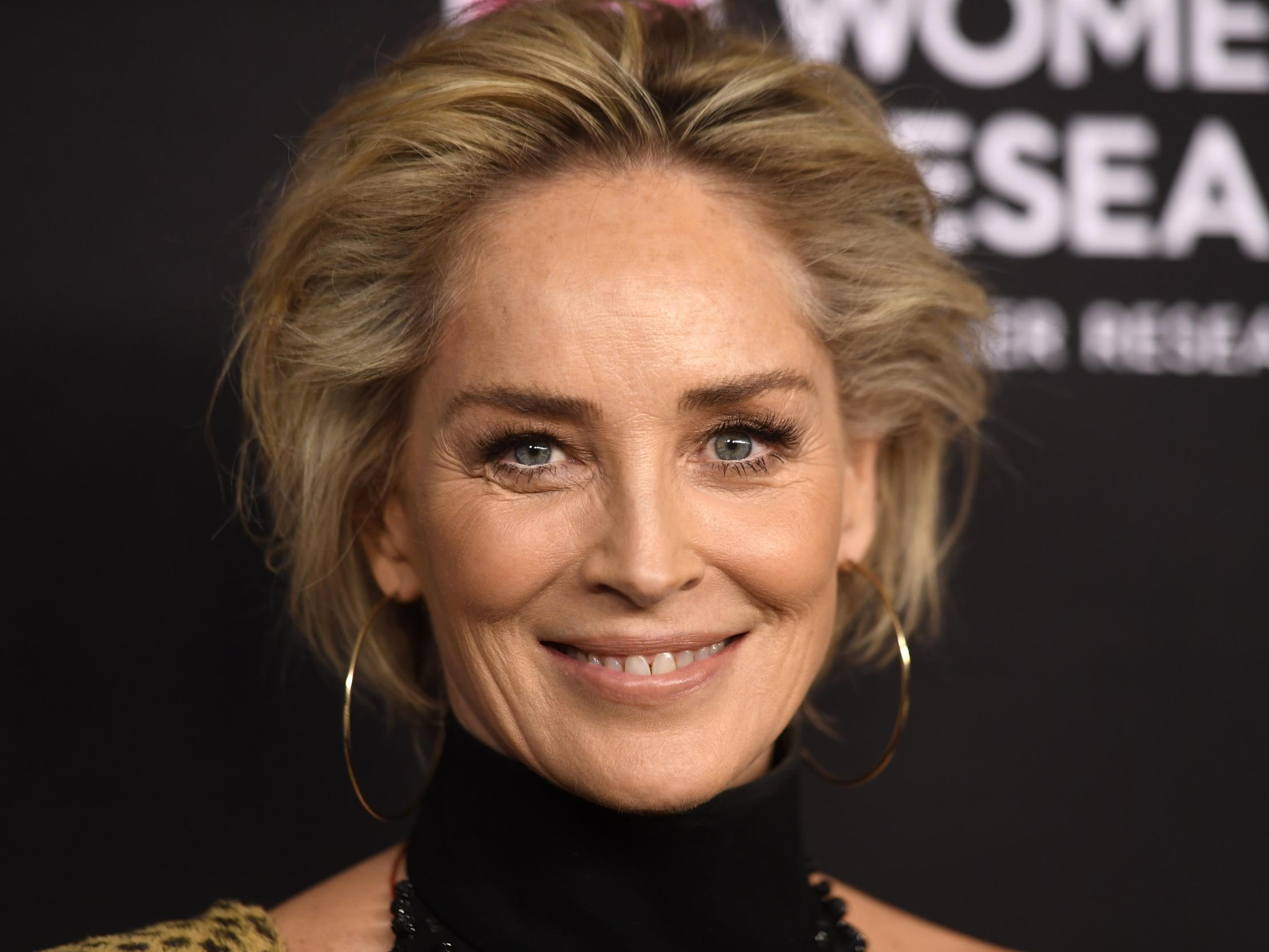 Sharon Stone locked herself in bathroom with wine to force herself into body positivity The Independent The Independent pic
