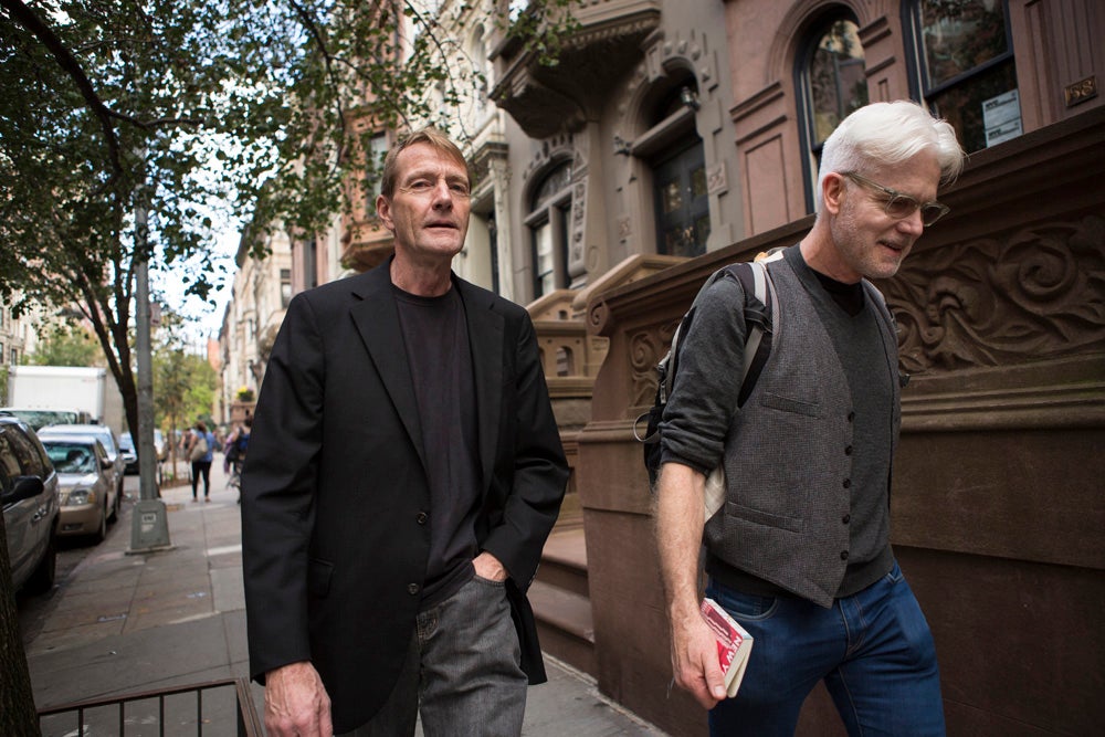 Lee Child and Andy Martin together in New York (Jessica Lehrman)