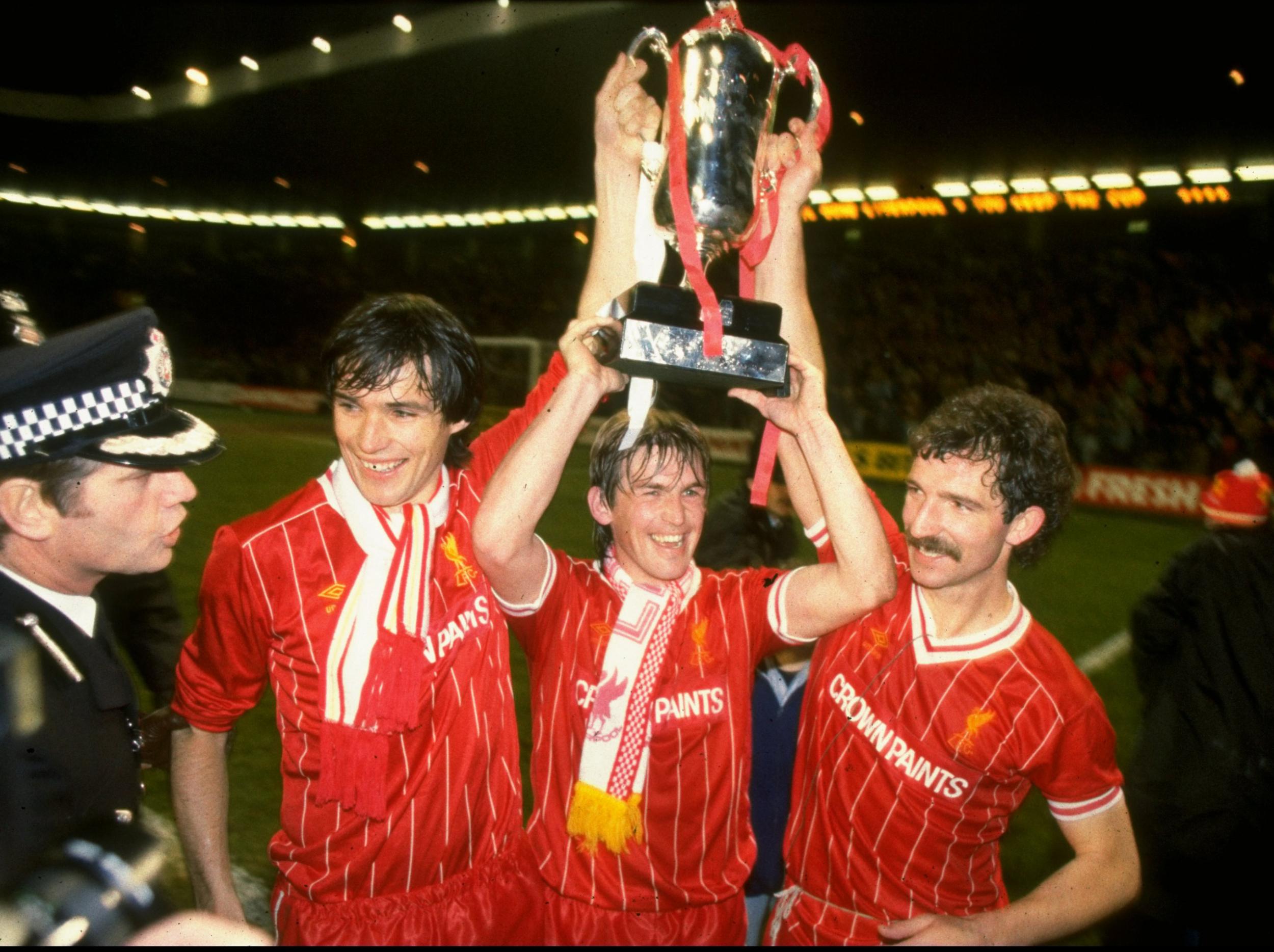 Liverpool's strict Scots: Hansen (left), Dalglish (centre) and Souness (right)