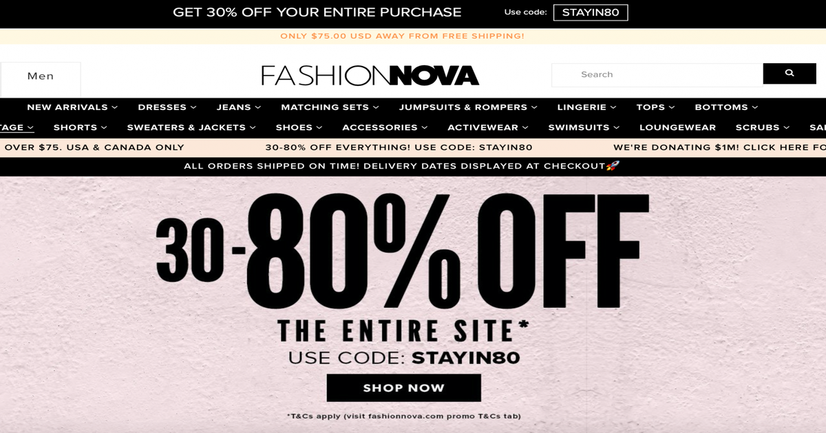 Fashion shop nova sale