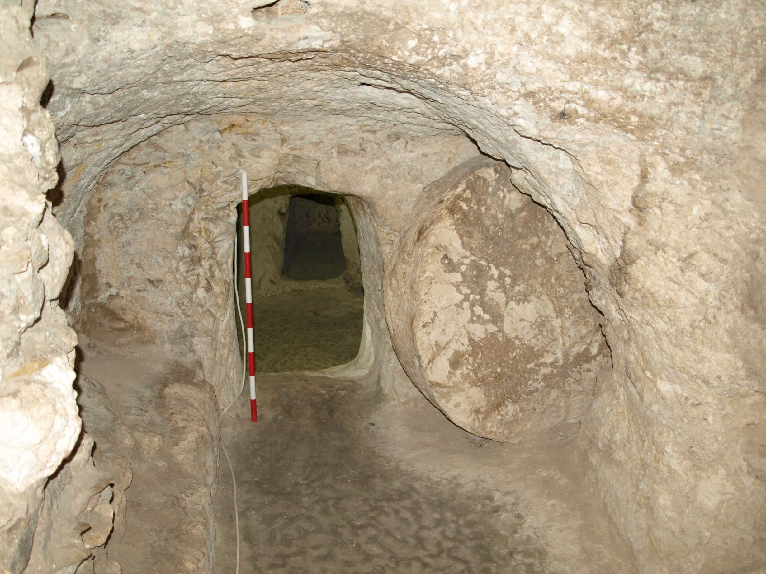 Probably shortly after the fall of Jerusalem to the Romans in AD70, a top priestly family chose to live in Nazareth. This first-century-style rock-cut tomb very near Nazareth (and similar to ones near Jerusalem) may well have been the final resting place of one of those priests