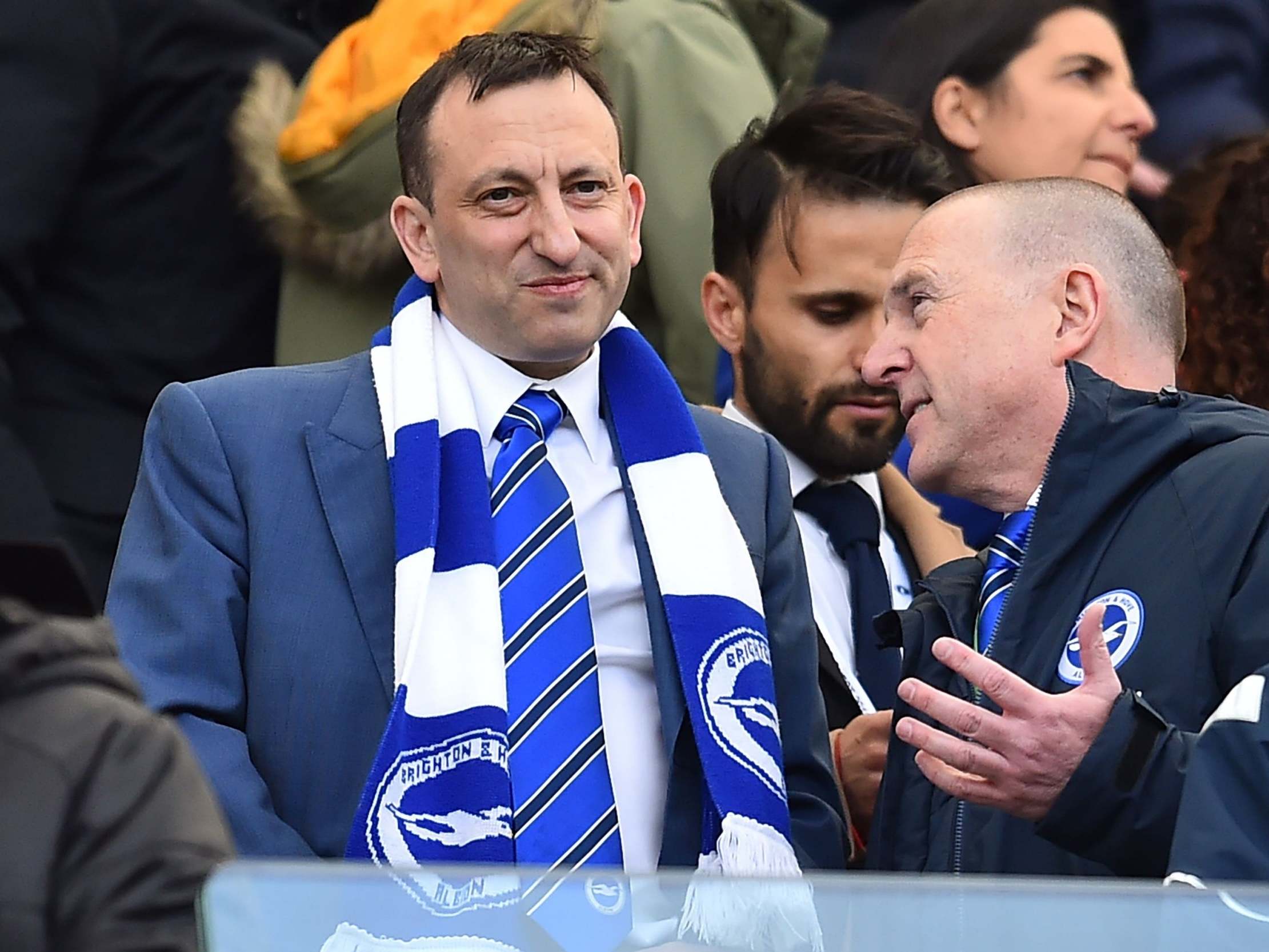 Brighton owner Tony Bloom will feel the financial impact if the season is not finished