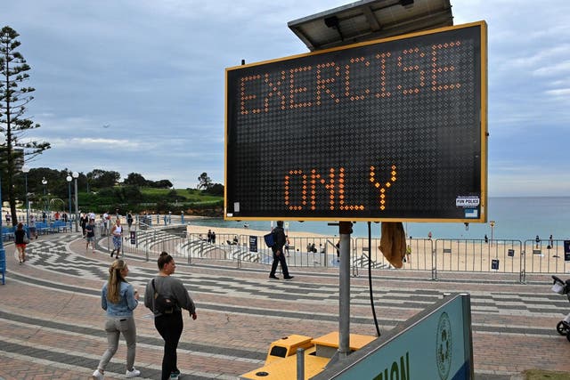 Coogee Beach will now be open to the public for exercise only
