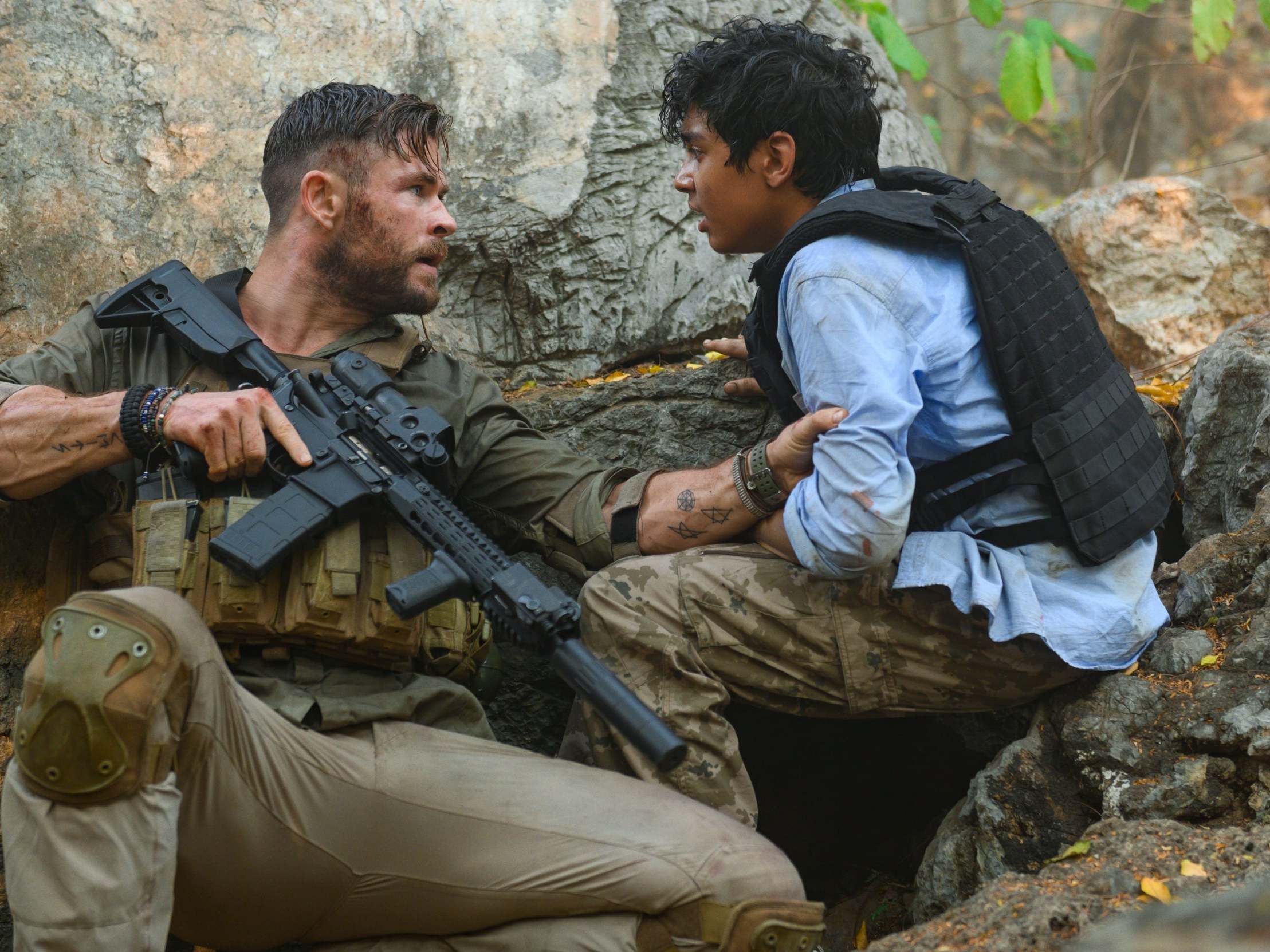 Chris Hemsworth stars as a black-market mercenary hired to rescue the kidnapped son of an Indian drug lord