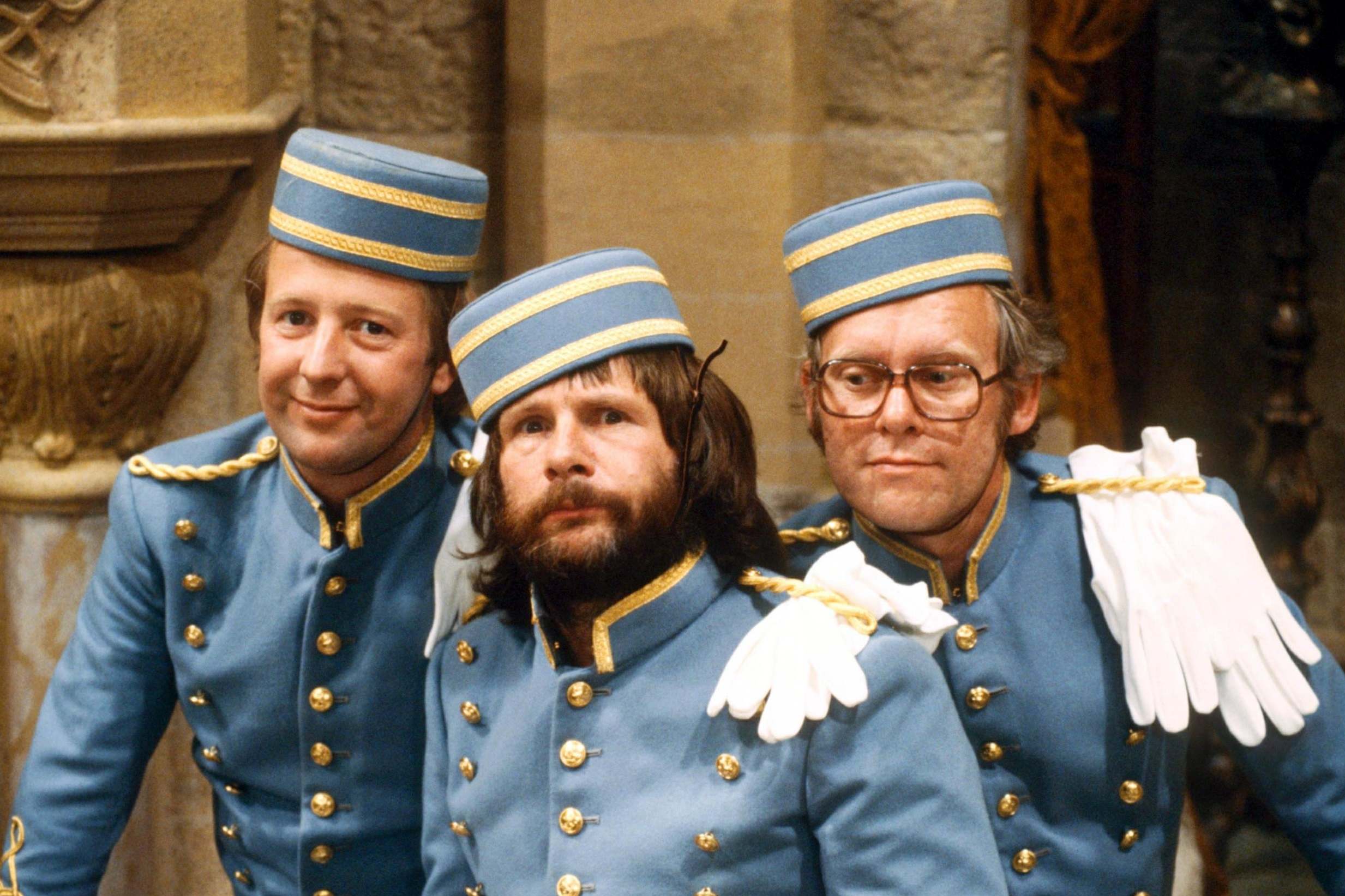 With fellow Goodies Graeme Garden, right, and Bill Oddie in 1981